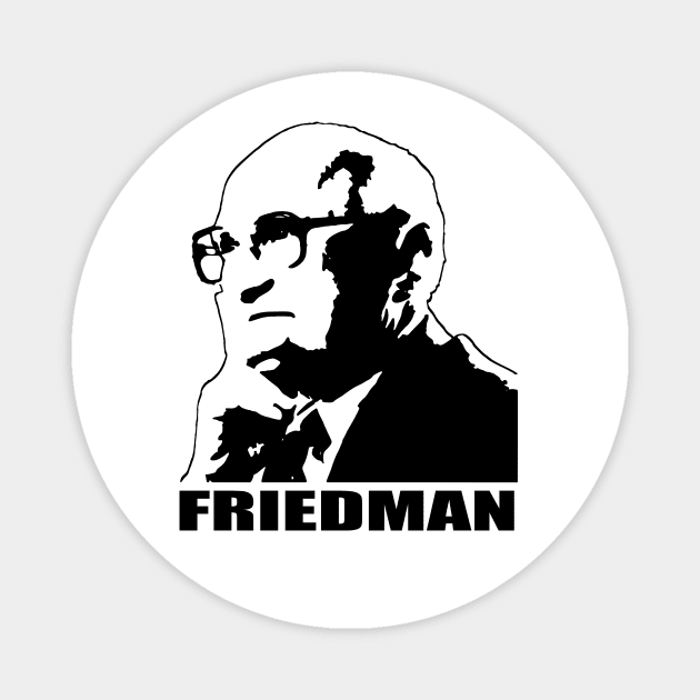 Milton Retro Friedman 1 Magnet by tinastore